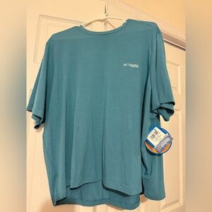 Columbia Blue Short Sleeve Tee Casual Fit